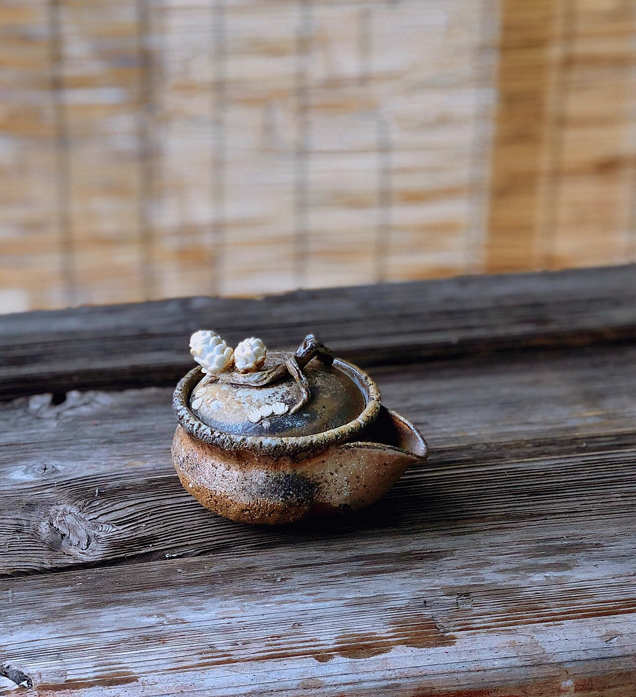 备前感十足的柴烧宝瓶,绝对国货,非常耐品!