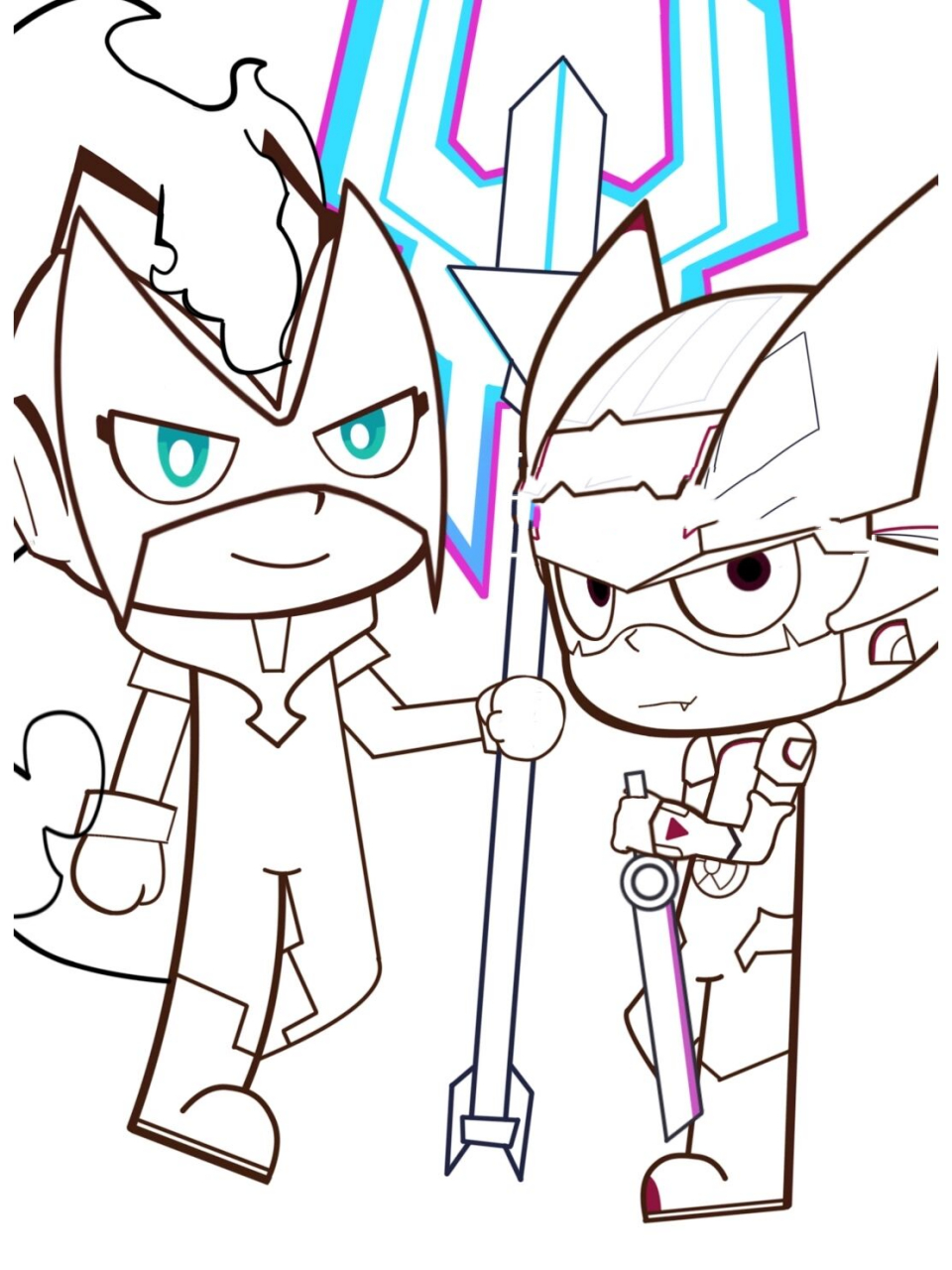 伽小双黑 双黑好耶00伽罗是参考暗魔画的为了区别把瞳孔色调回来了