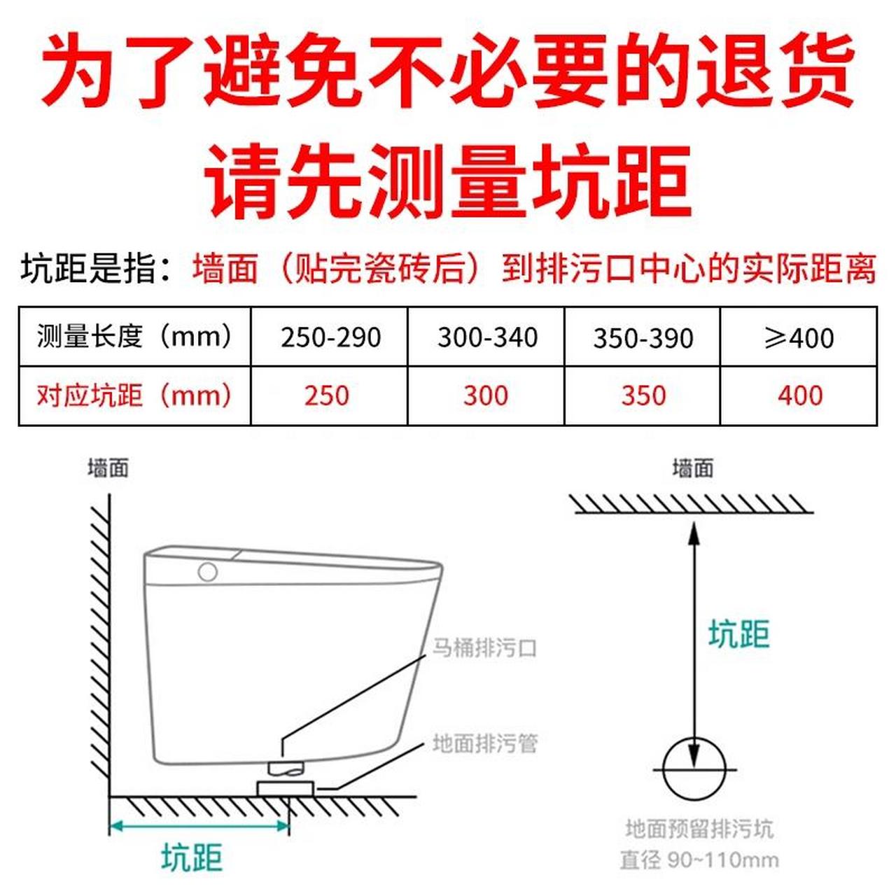 马桶坑距怎么量?