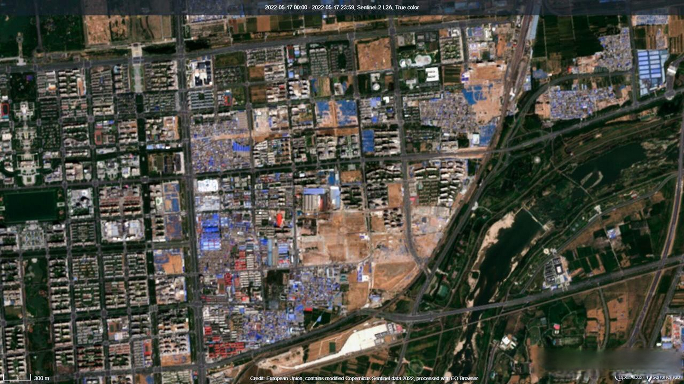 卫星云图看洛阳,你能认出是哪里吗?