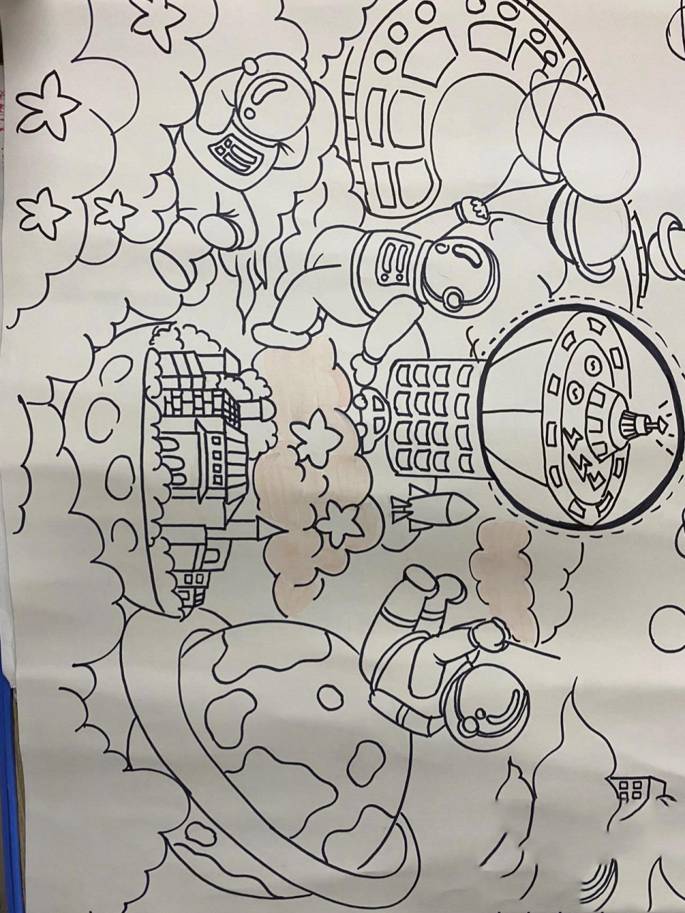 科技幻想画 科技节作品 非原创 画着玩的