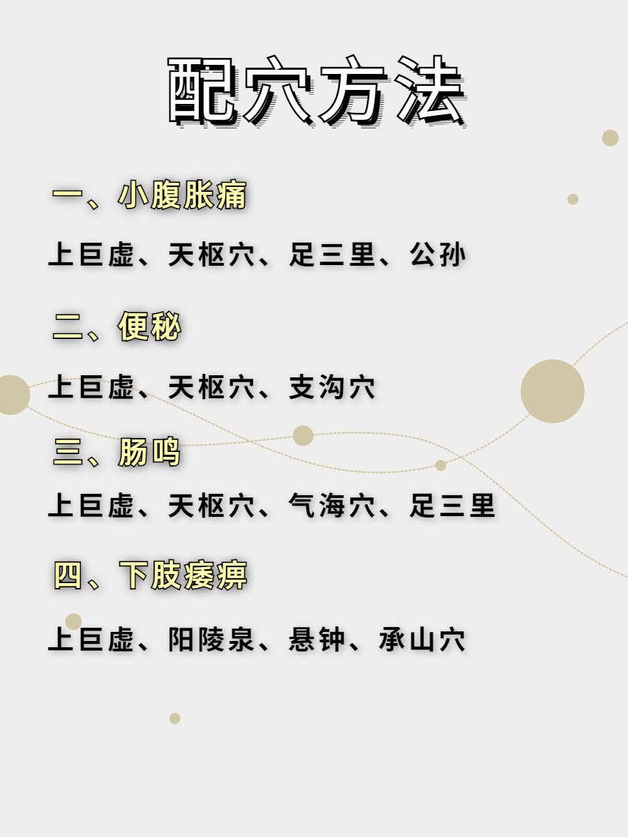 上巨虚的准确位置和功效