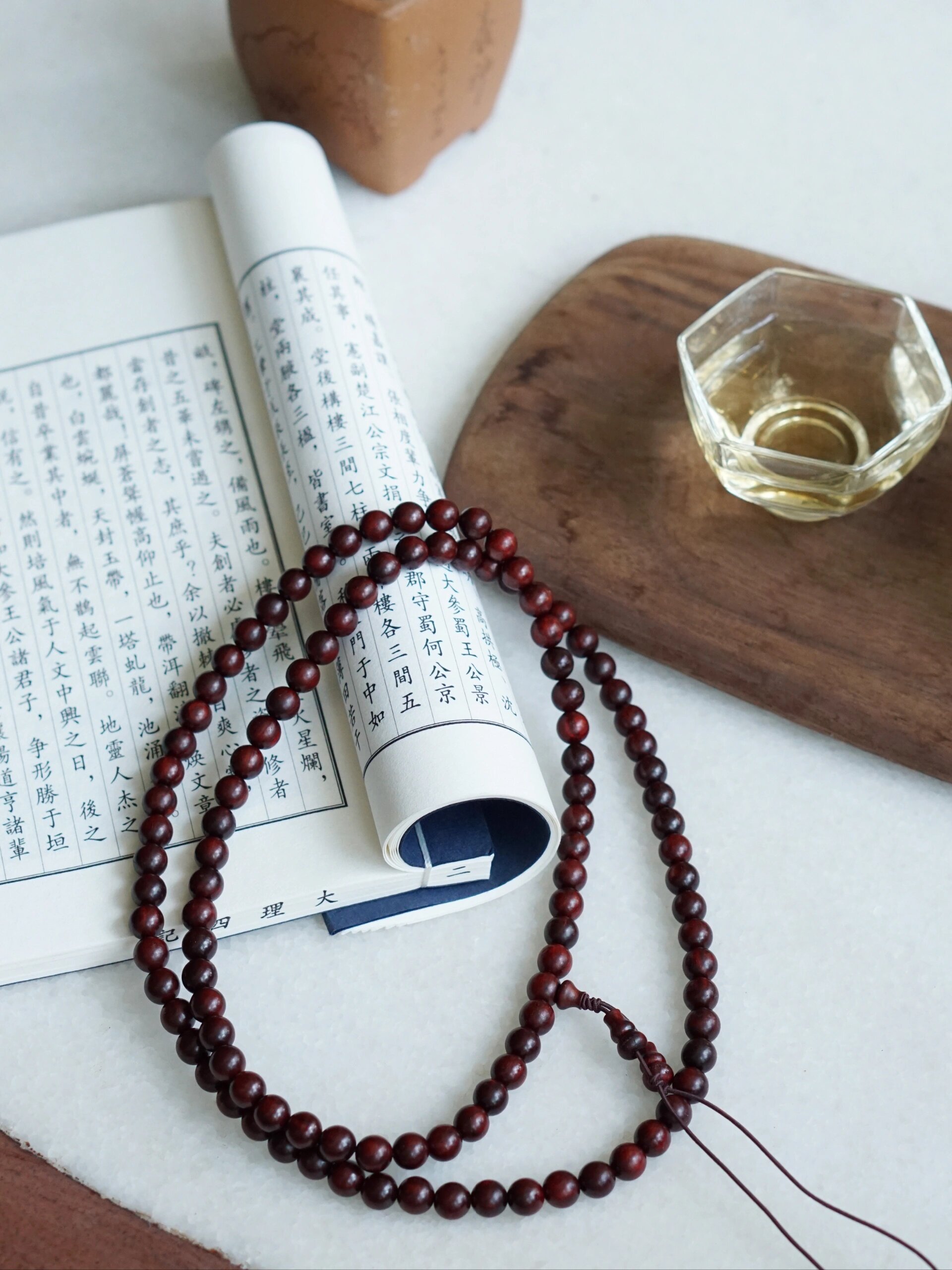 108粒小叶紫檀木珠,一串佛珠一生情