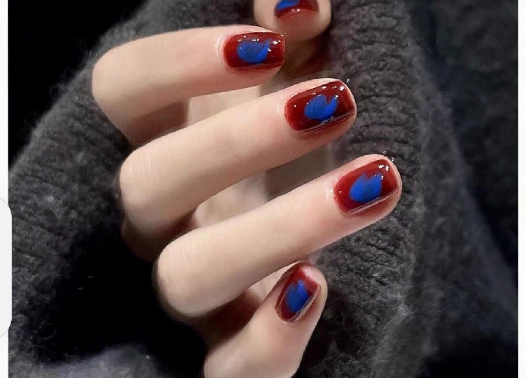 2023新年高级显白红色系美甲款式图片合集