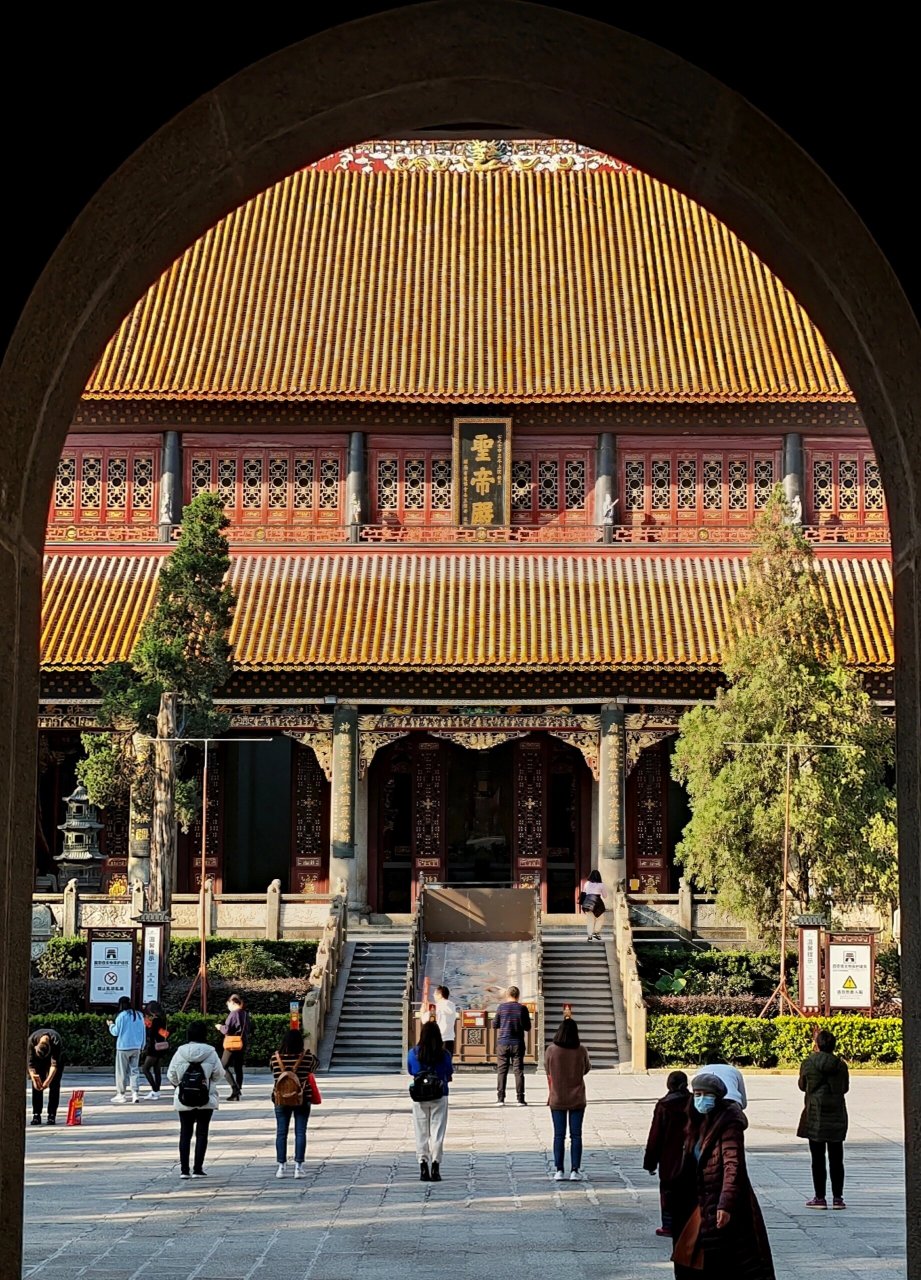 中国南方最大古建殿宇——南岳庙圣帝殿 湖南省衡阳市衡山赤帝峰下的