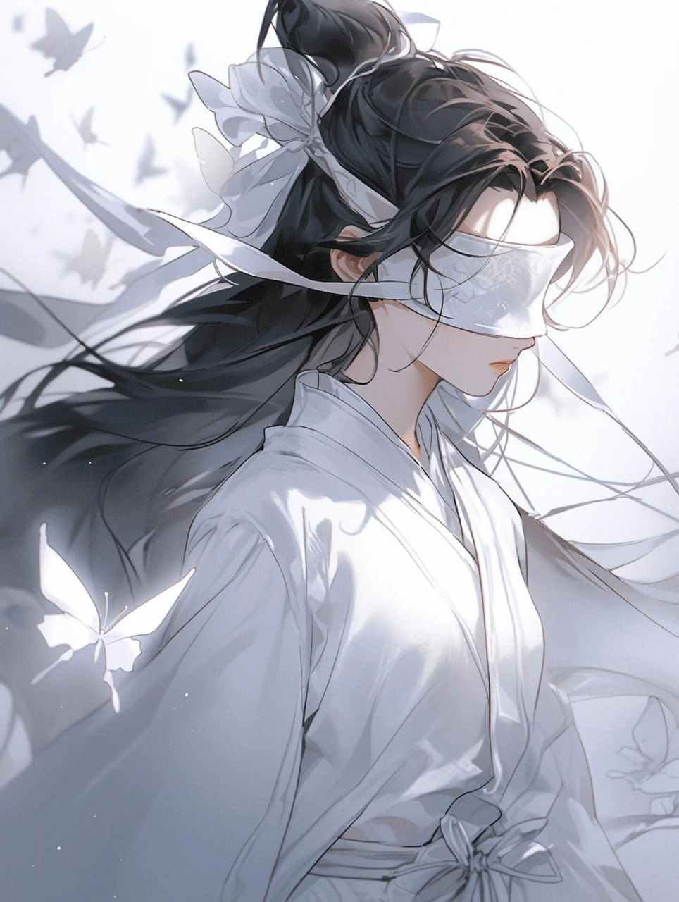 国风蒙眼少年|少年感|男生头像 世界一片黑暗, 但他的心中仍有星光