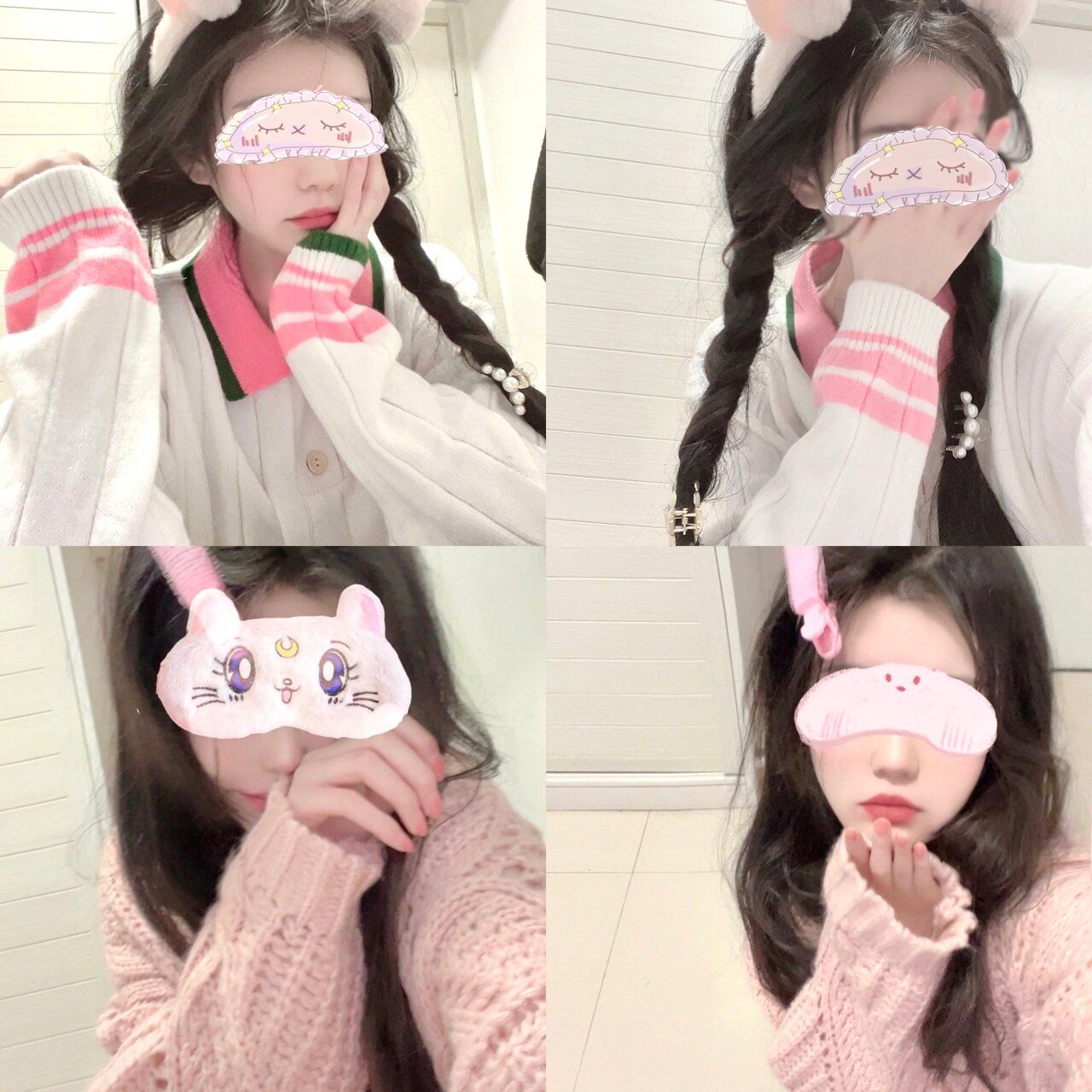 一些挡脸贴纸 还有滤镜～ 醒图搜"眼罩"贴纸～ 泼辣自己调的这个滤镜