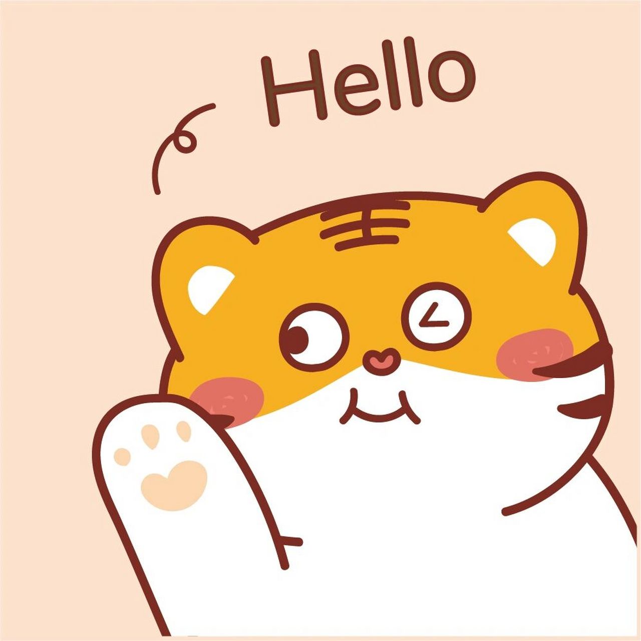 虎宝宝头像分享 可爱的小老虎 愿日子如熹光,温柔又安详.