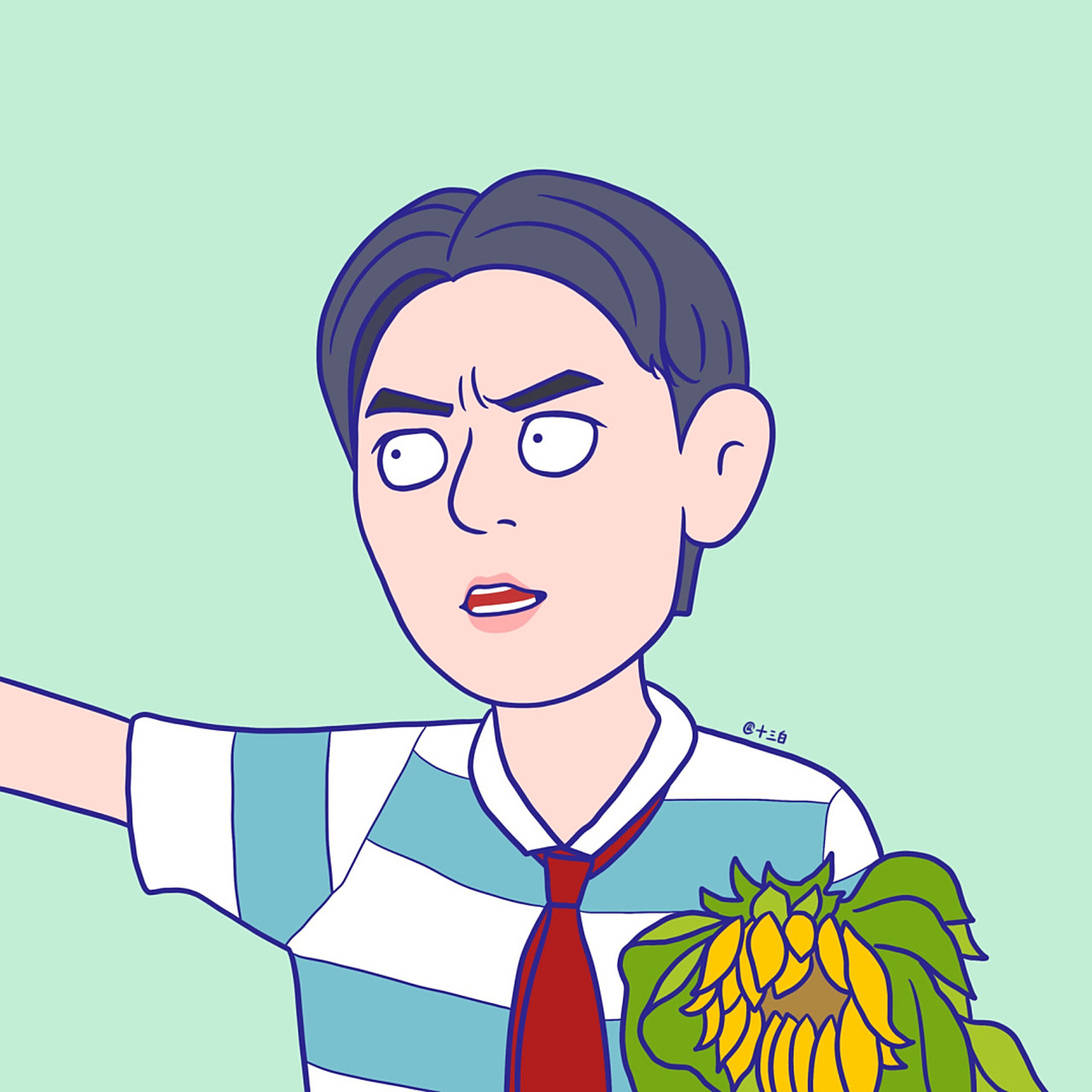 电影夏洛特烦恼角色群像 卡通漫画q版插画 手绘头像 搞笑头像 还有2张