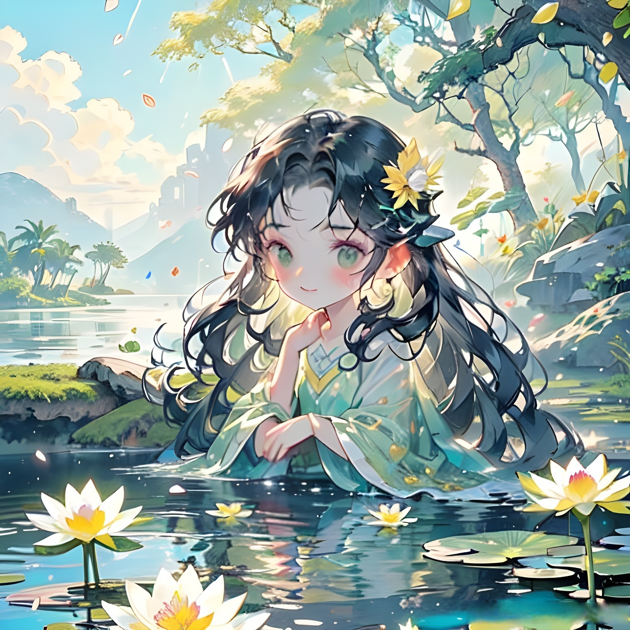 13分享 正所谓清水出芙蓉,天然去雕饰～ #二次元美图##女生头像##头像