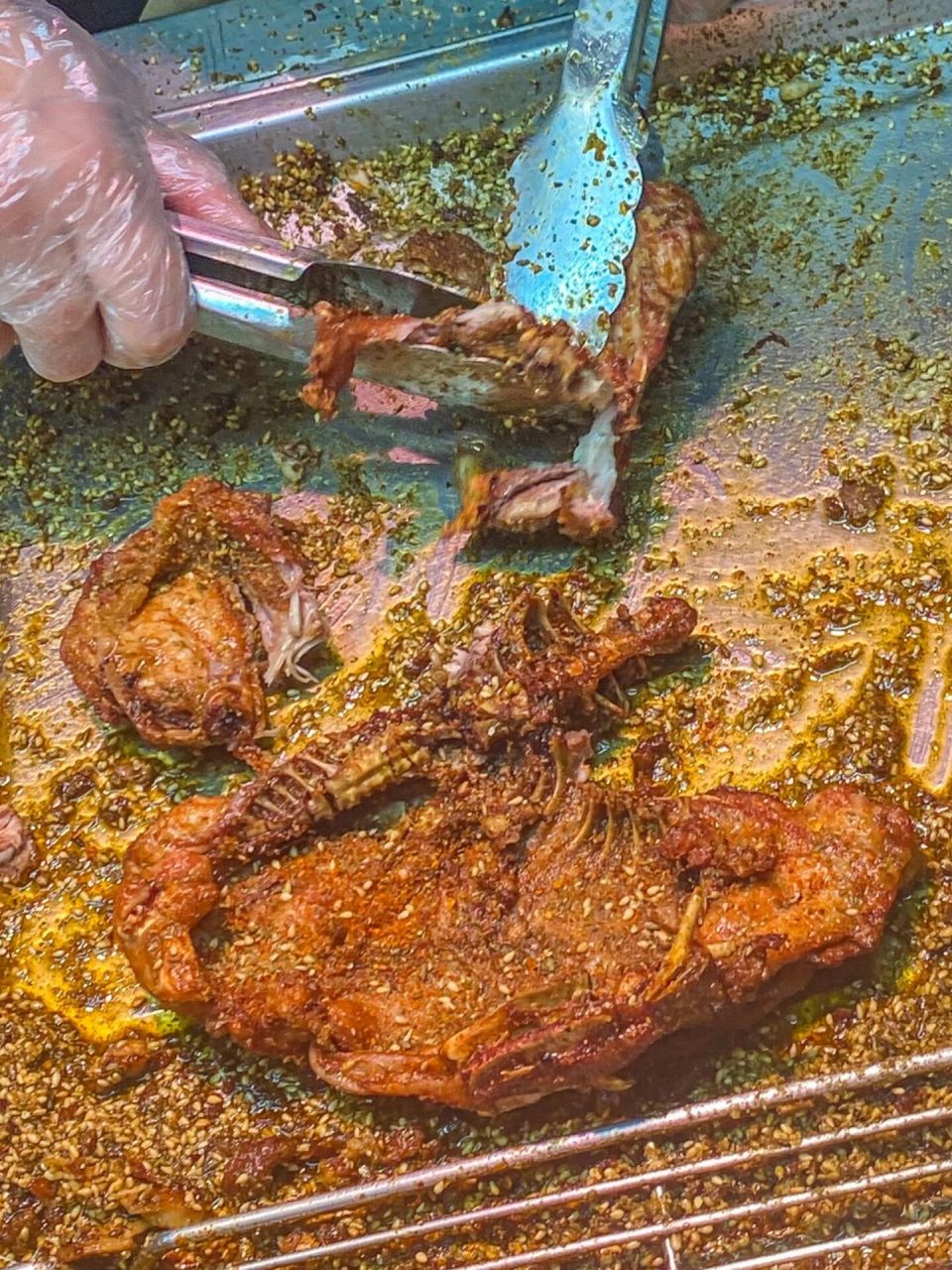 91r巨香 我发现了 最最好吃97的铁板鸡架 又香又脆!