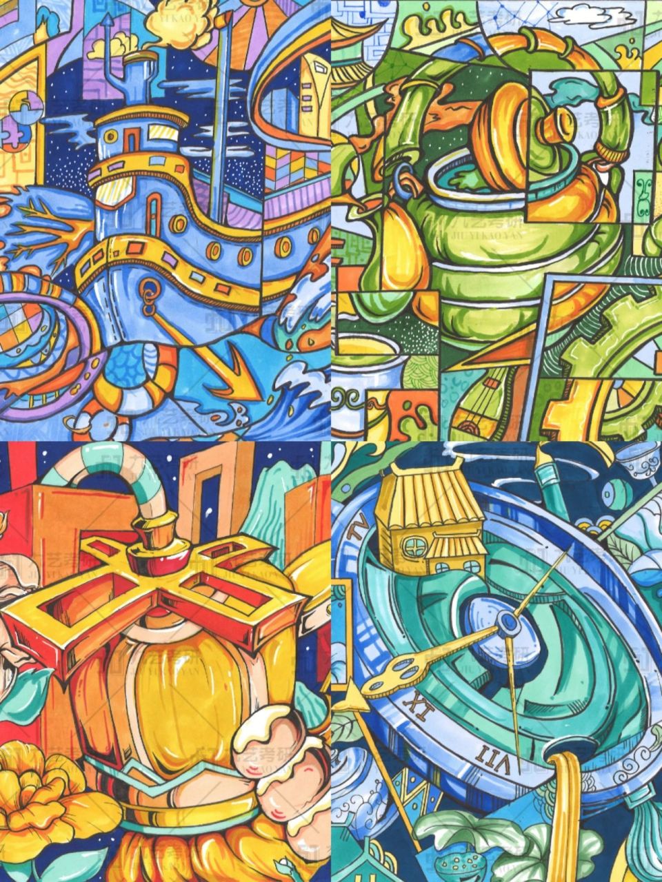 视觉传达·彩色装饰画|作品合集分享99 视觉传达·彩色装饰画|作品