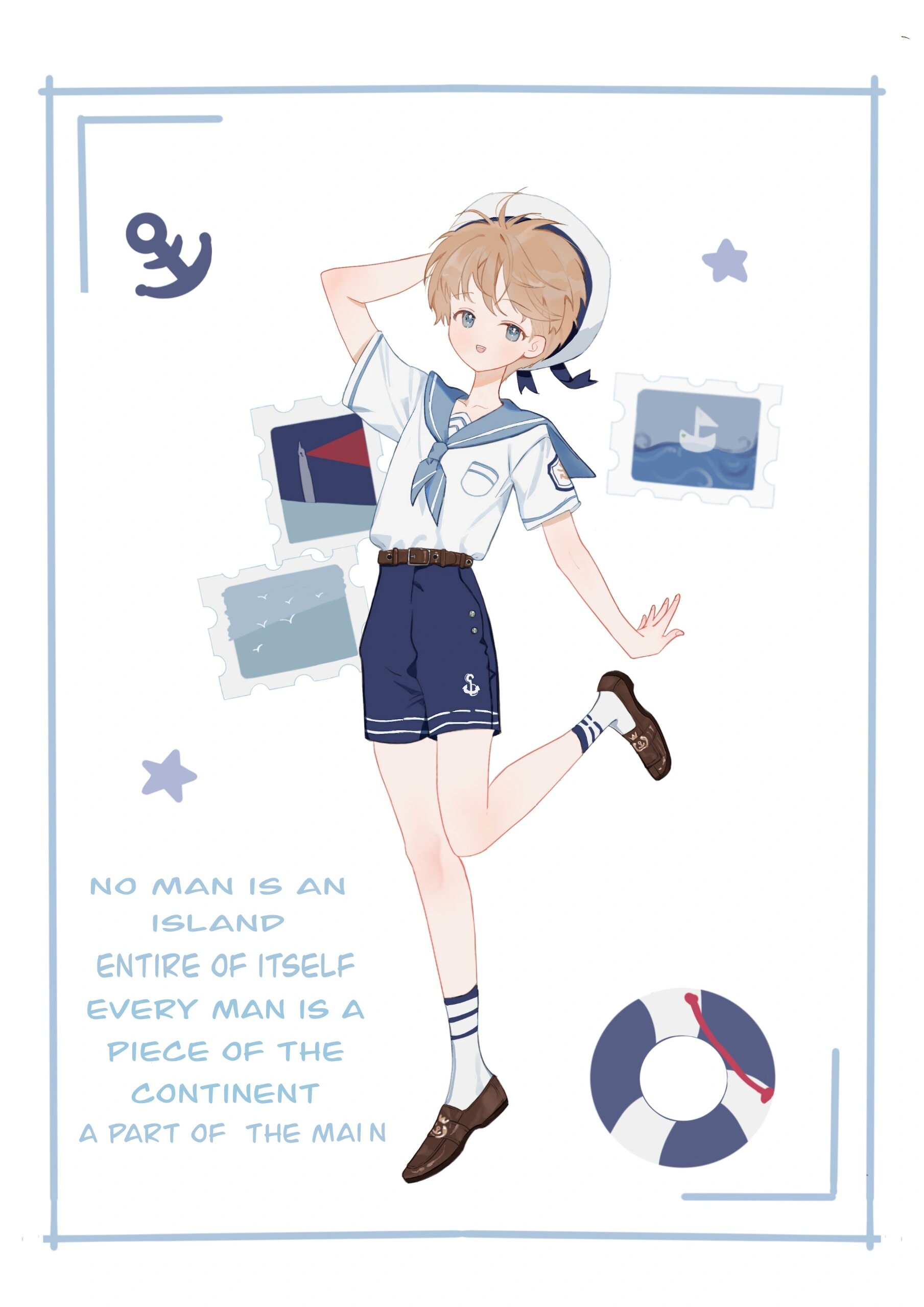 水手服小男孩