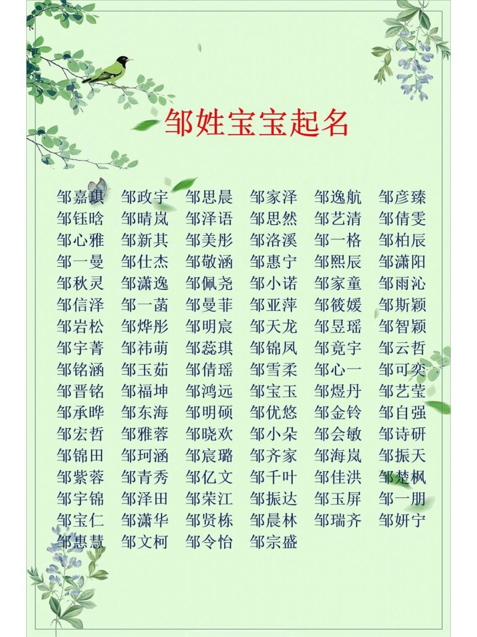 邹姓宝宝起名改名|男孩女孩名字大全精选 78157815 令人惊艳