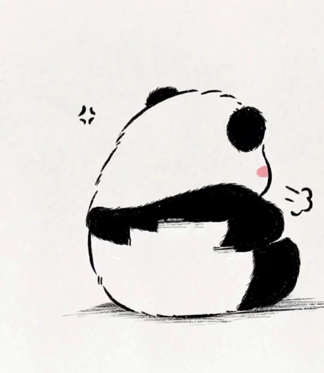 动漫熊猫头像霸气图片