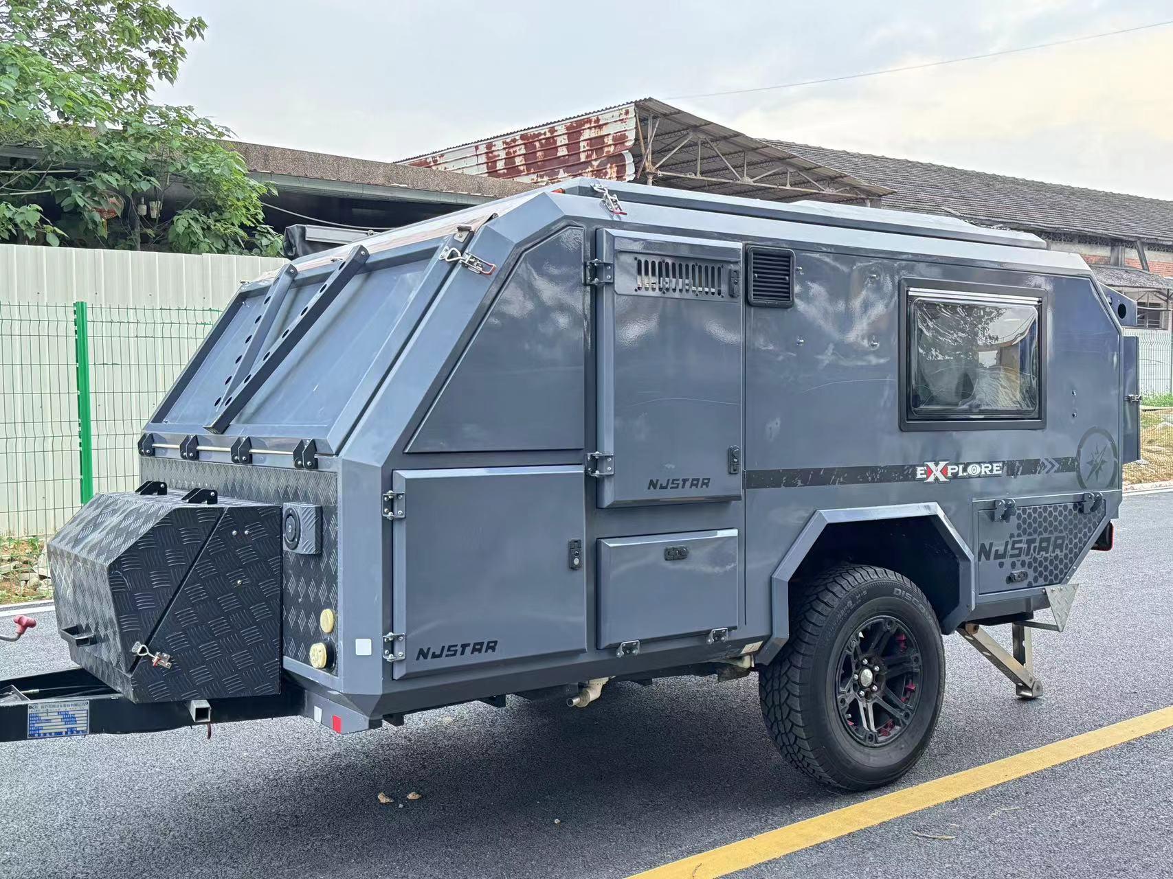 机甲风越野拖挂房车来了.