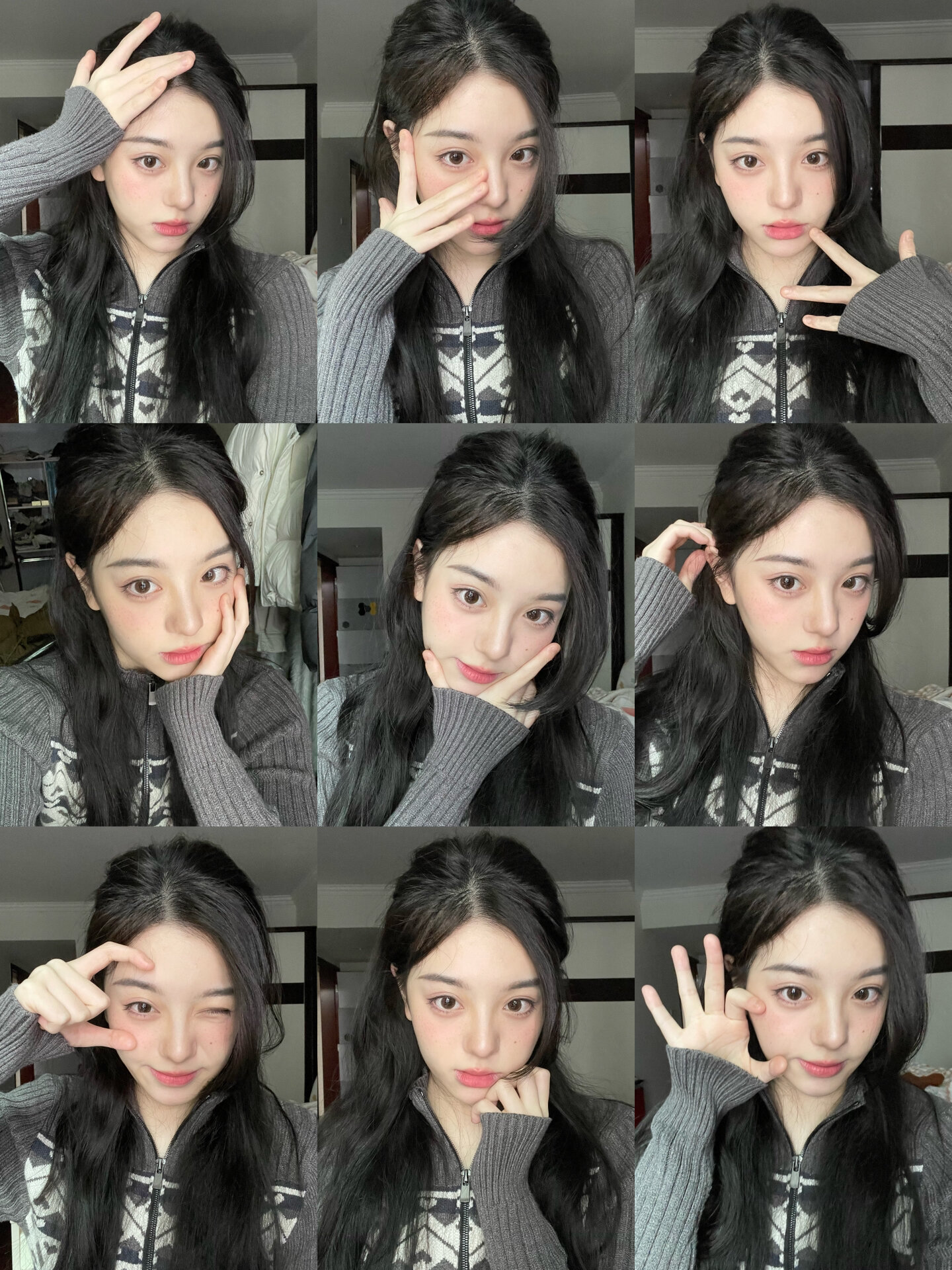 拍照姿势合集9个美丽万能挡脸自拍手势🤳