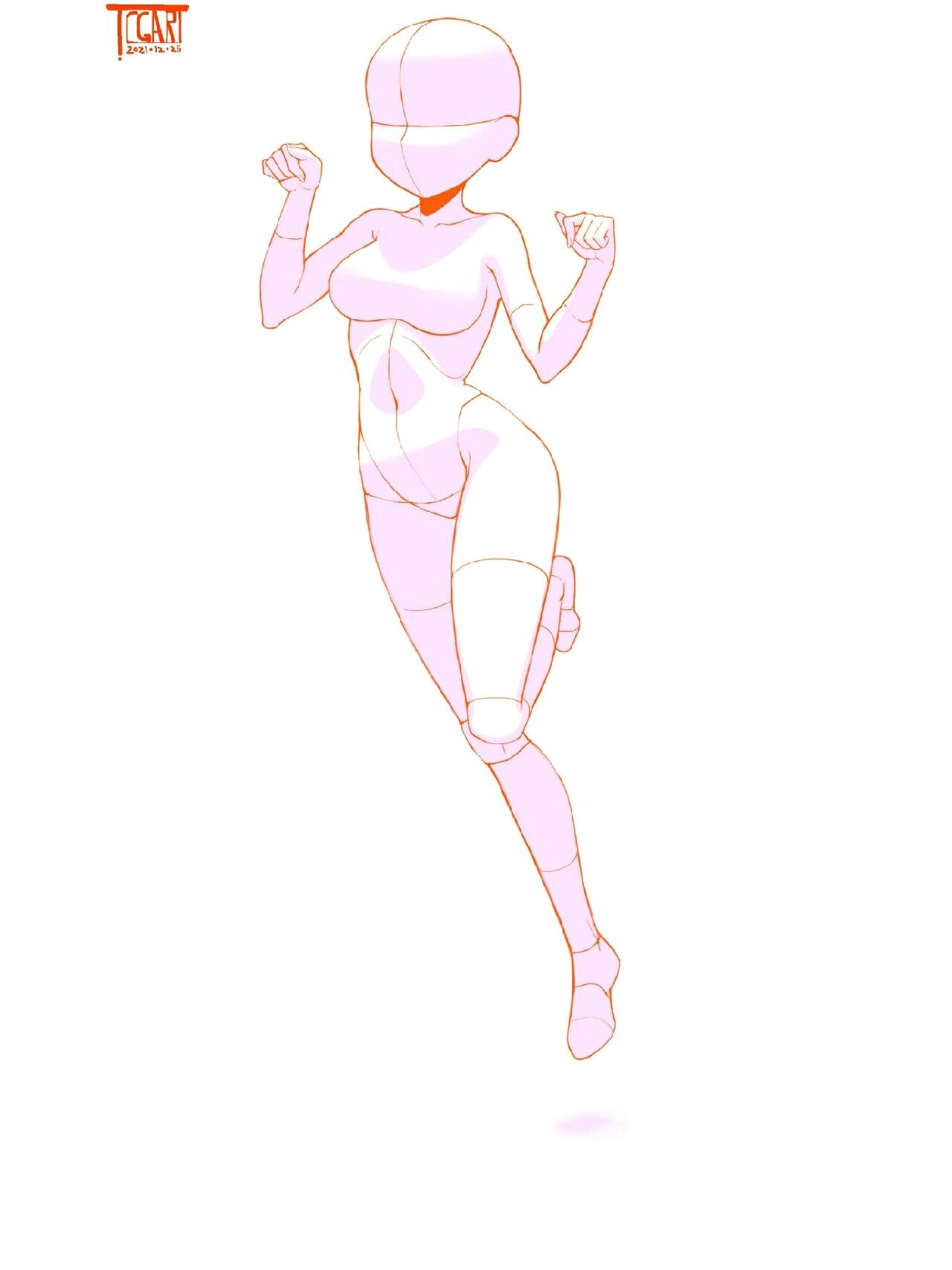 绘画素材|萌妹常见姿势参考～谁能拒绝萌妹