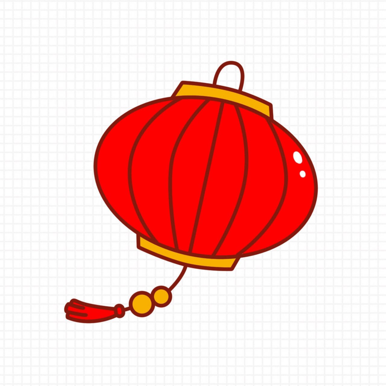 简笔画|灯笼 画个小灯笼,准备过年啦!