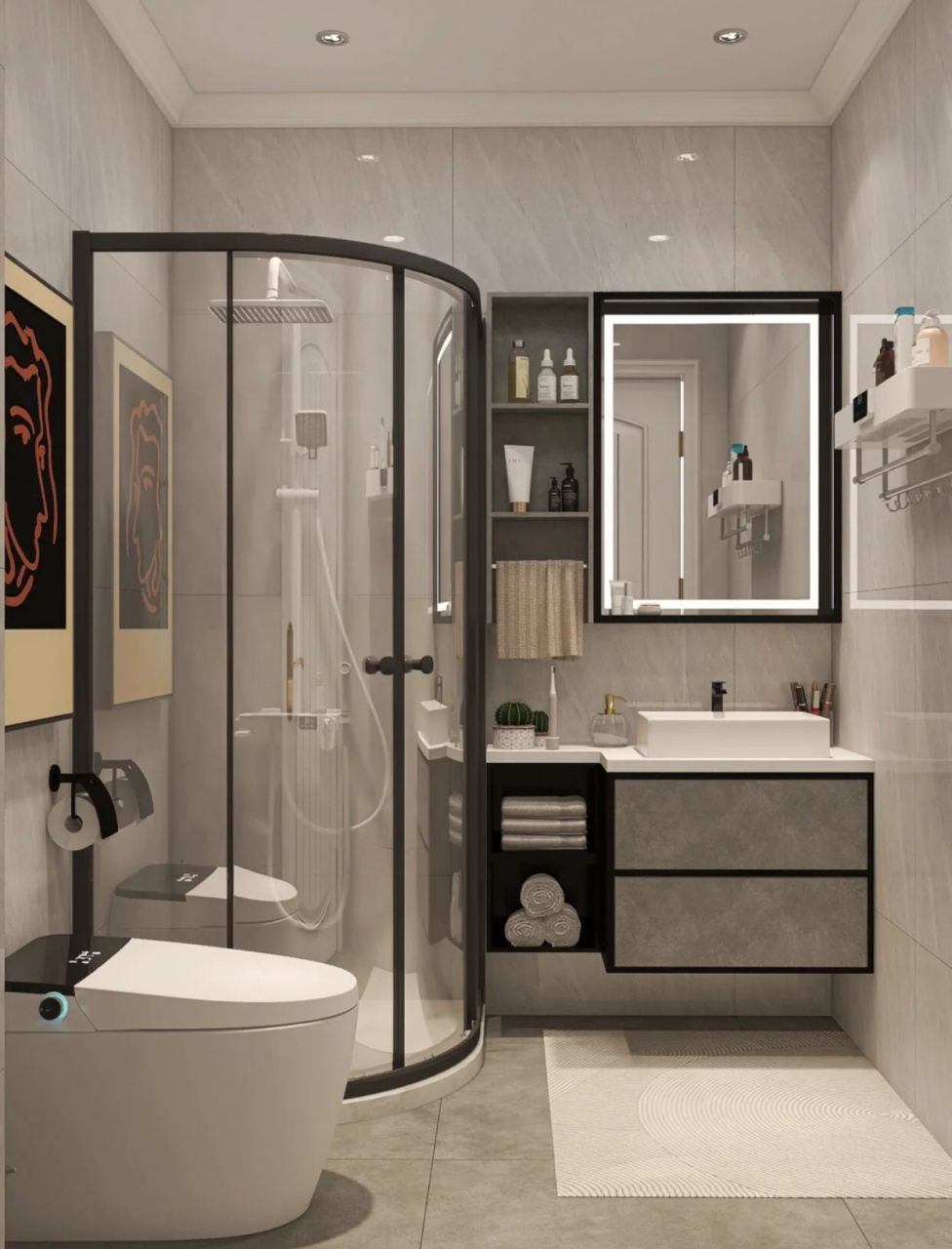 淋浴房做磨砂玻璃还是透明玻璃?