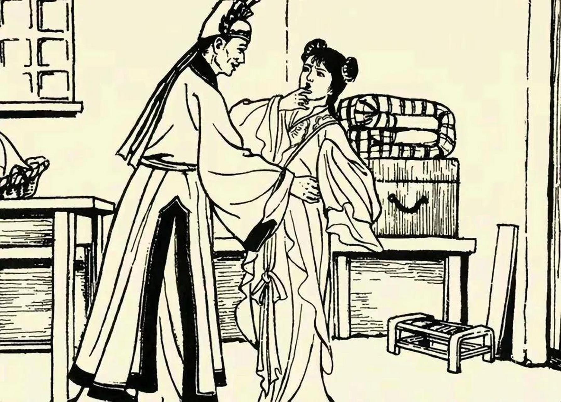 古时,有个穷秀才娶了个如花似玉的妻子,小两口婚后经常吵架.