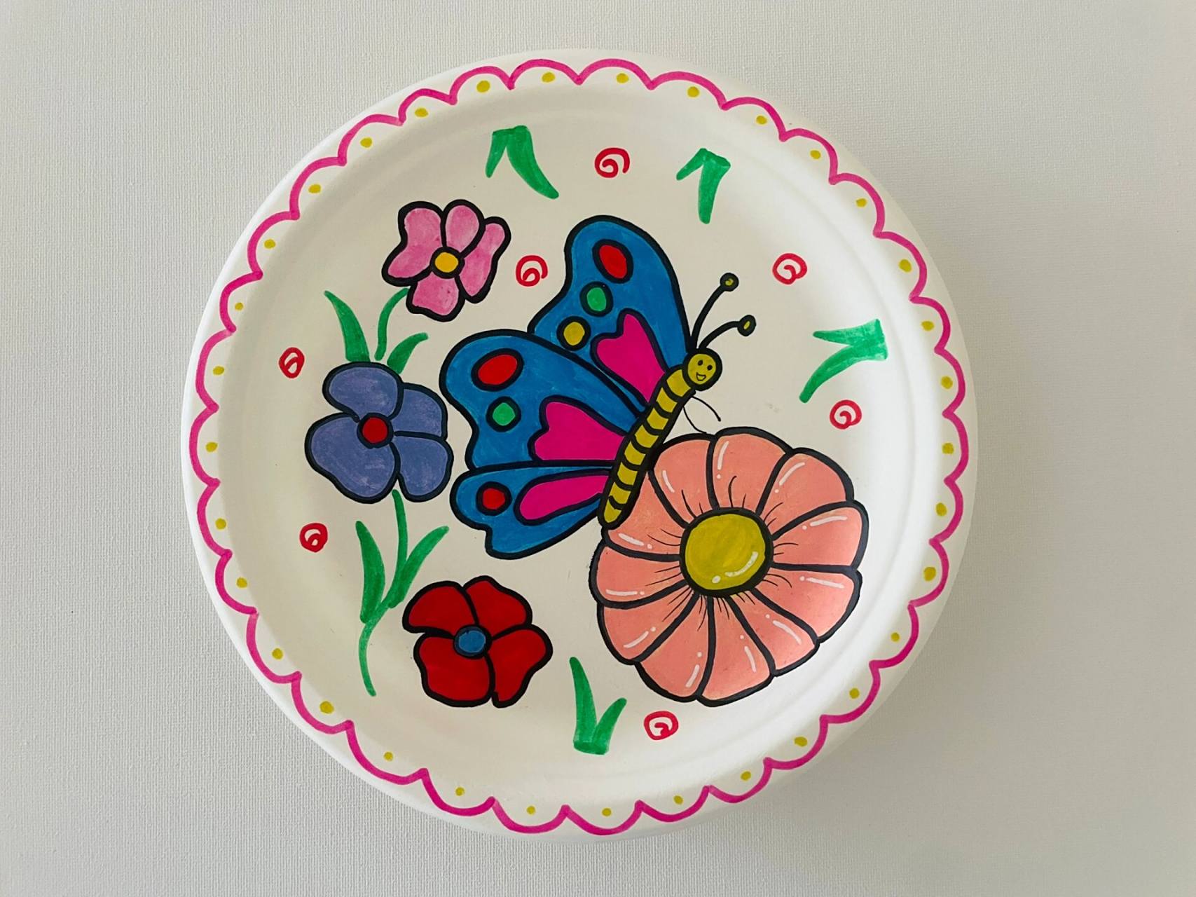 纸盘装饰画 简单纸盘装饰画