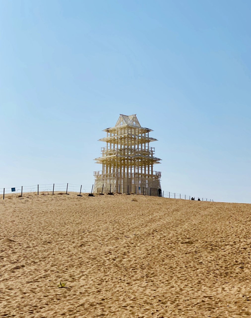 民勤:沙漠雕塑公园 去之前一直担心不及预期,武威去民勤雕塑公园路上