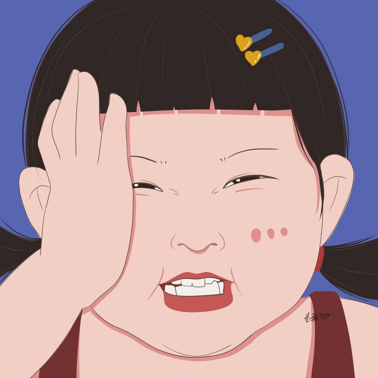 插画 | 头像 | 头痛～ 图片92二改92商用92去签名 搬运临摹请