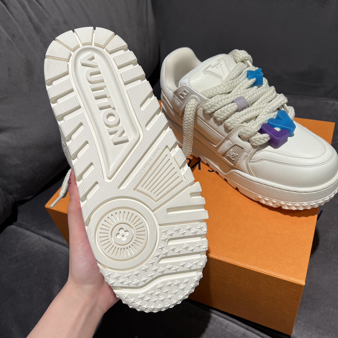 9297买手日记 | lv23新款白色胖丁trainer 白色好97啊 国内目前