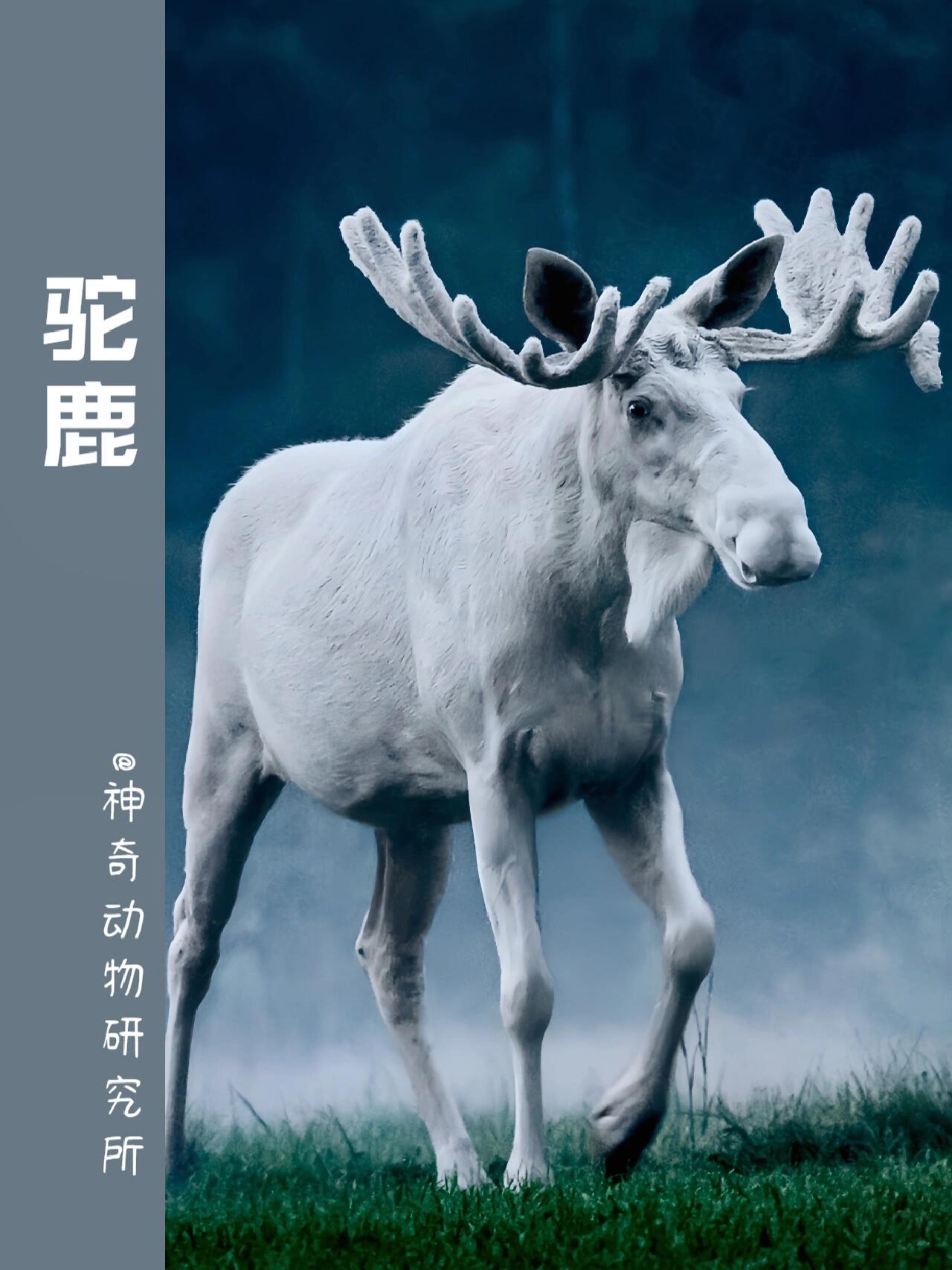 每天了解一种趣味动物👀驼鹿