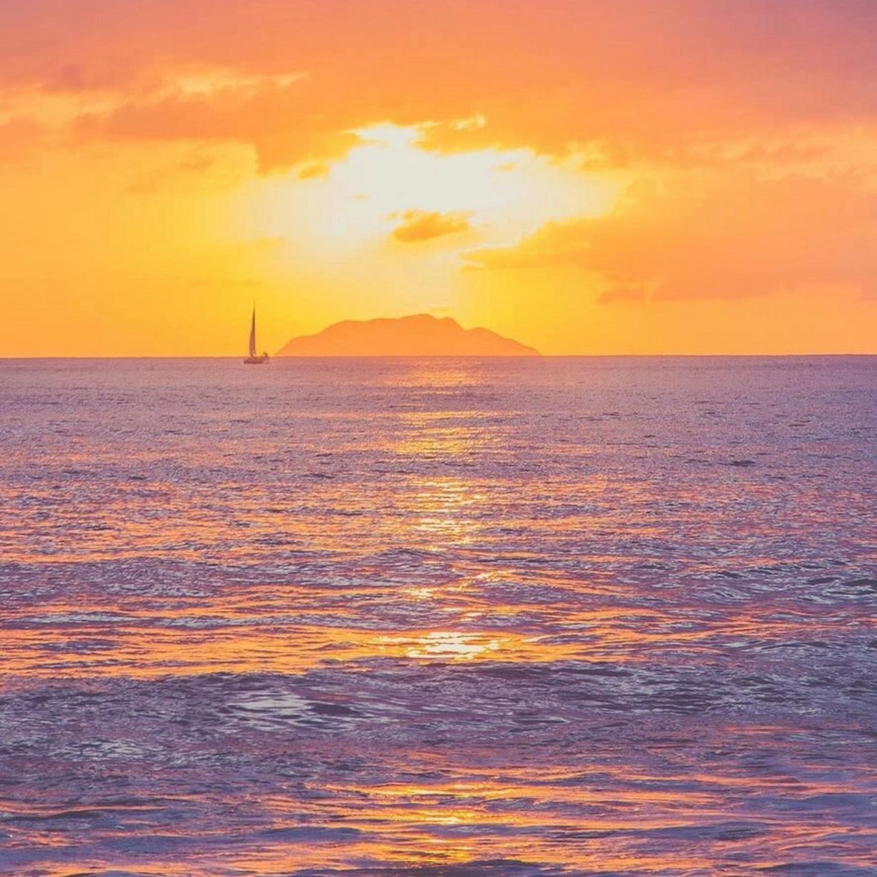 治愈系人间仙境落日黄昏风景图,头像,背景