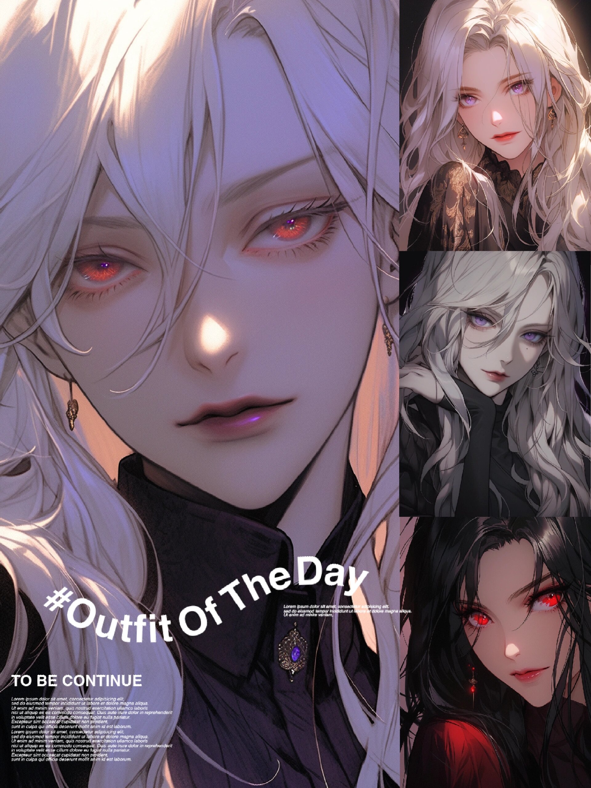 白发 红眼 高冷 女头像