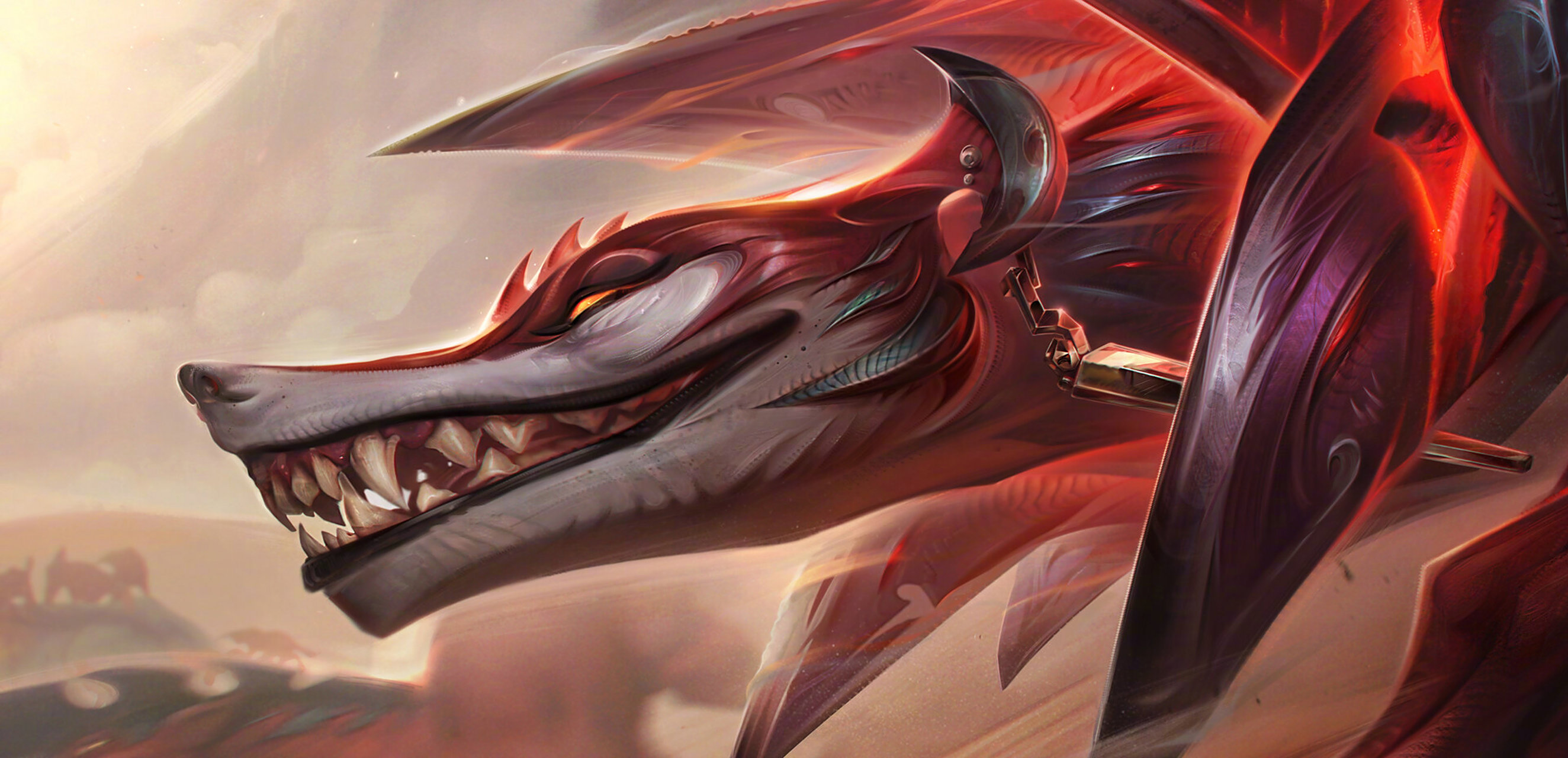 lol新英雄纳亚菲利#【百裂冥犬 纳亚菲利 设计稿】插画师terence