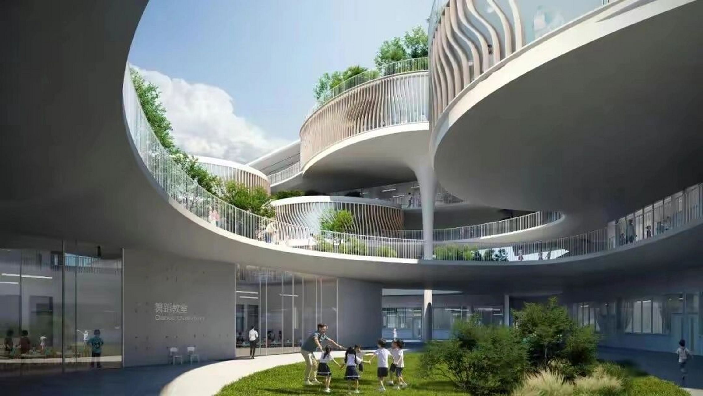 学校案例|武汉华中科学生态城中的未来之蕊 以匠心,筑善舍,精选案例