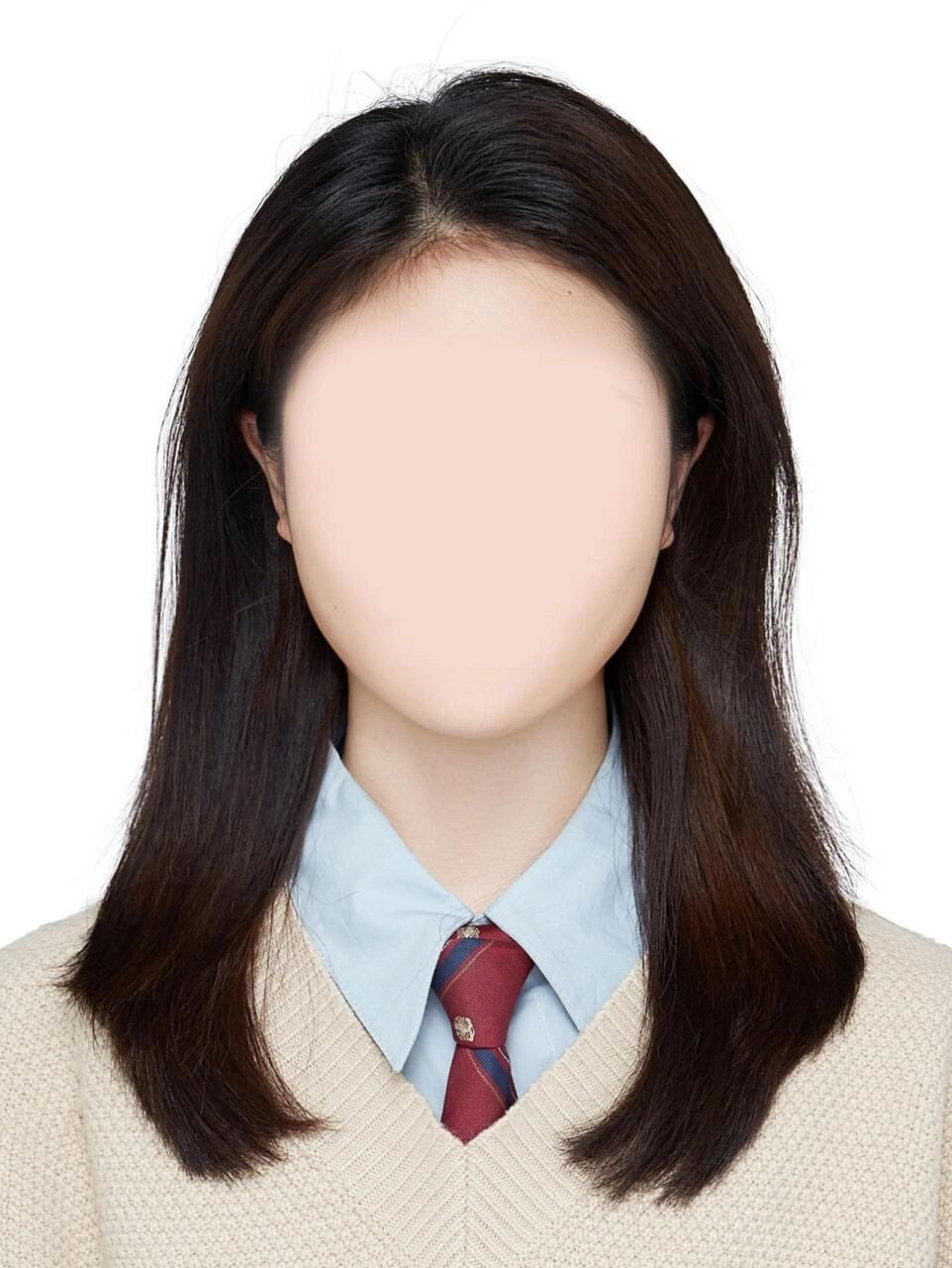 证件照露耳朵眉毛的模板~适合各种场景适用 有些挡住眉毛了通过不了!