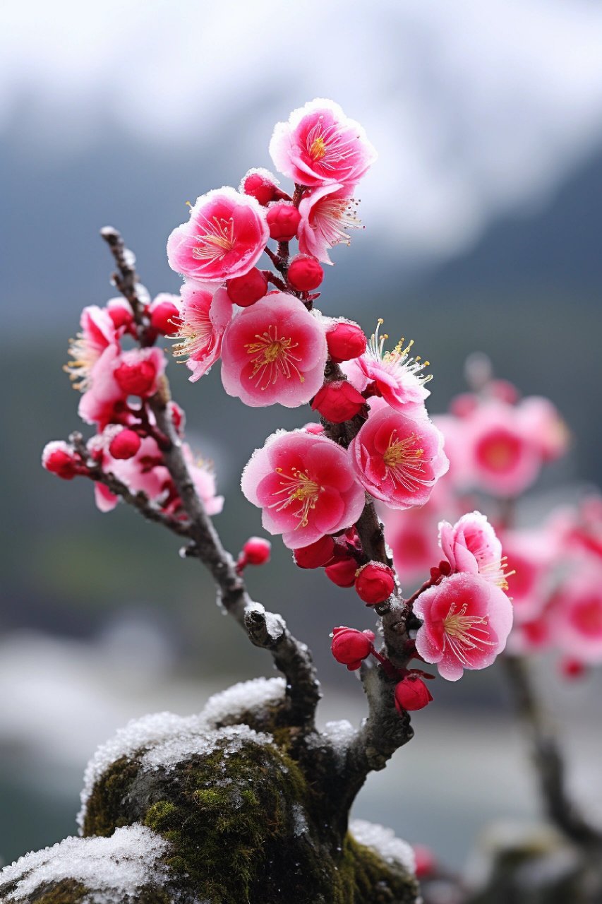 冬天梅花高清图片大全图片