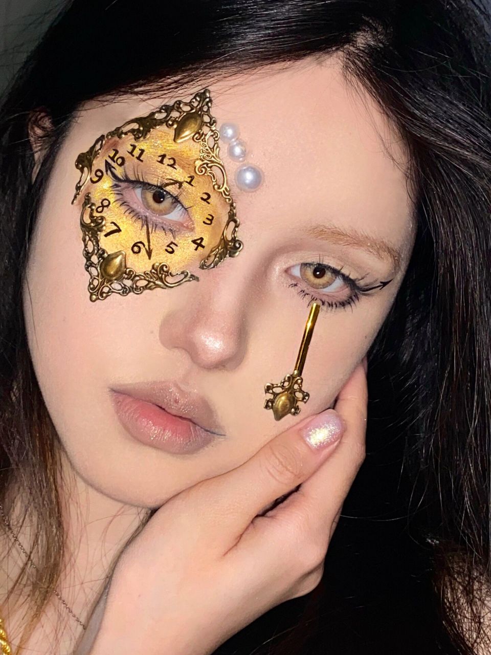 复古巴洛克大摆钟创意眼妆 我真的会爱死老婆们的夸夸!