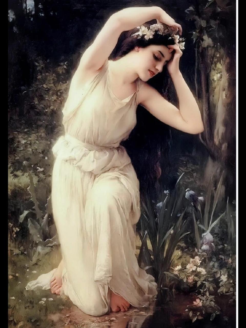 世界名画《森林里的仙女》 #油画# #艺术# #画家# #世界名画# #名画