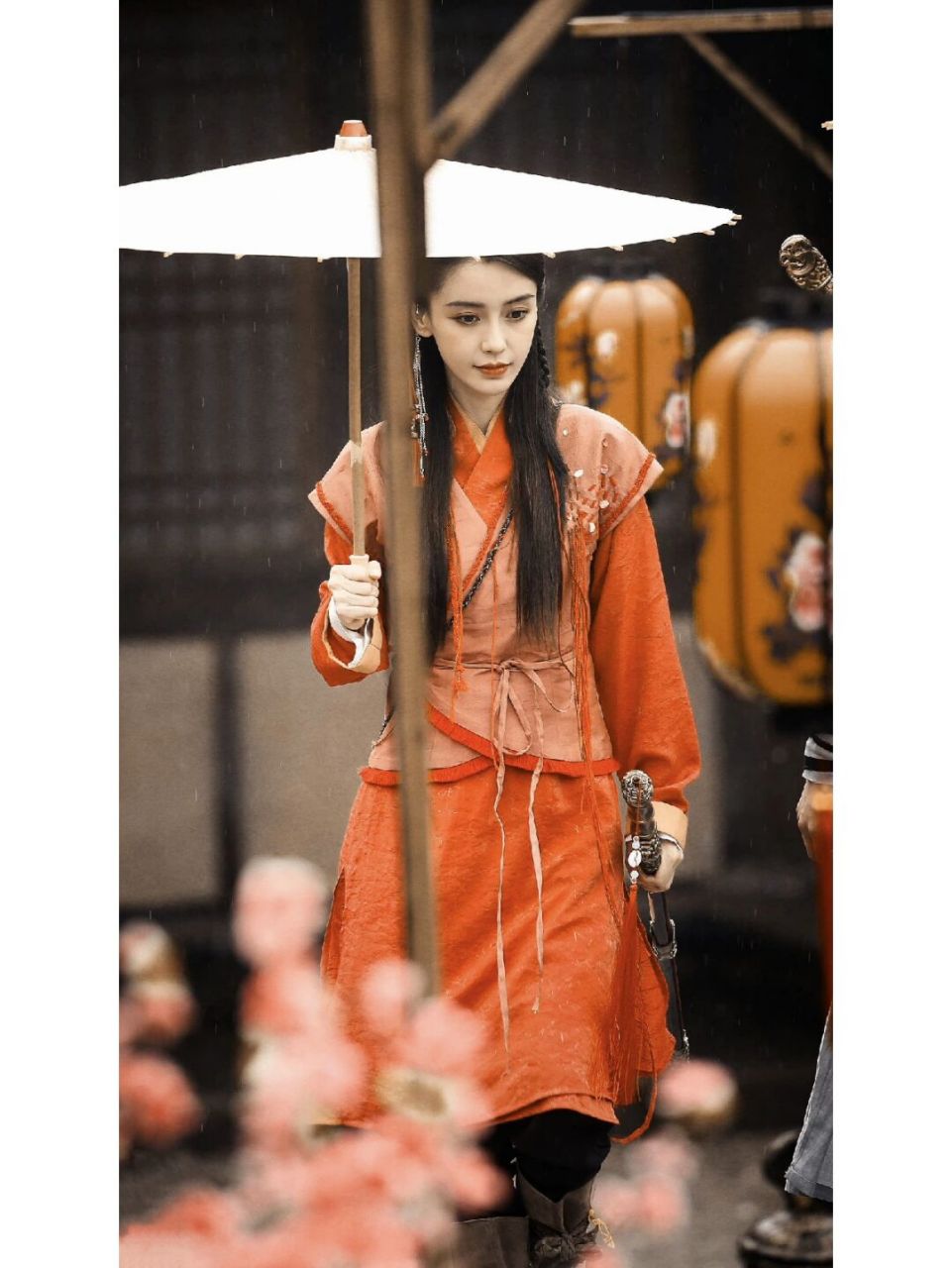 壁纸get√萌探红衣美人 angelababy 220602萌探录制#angelababy