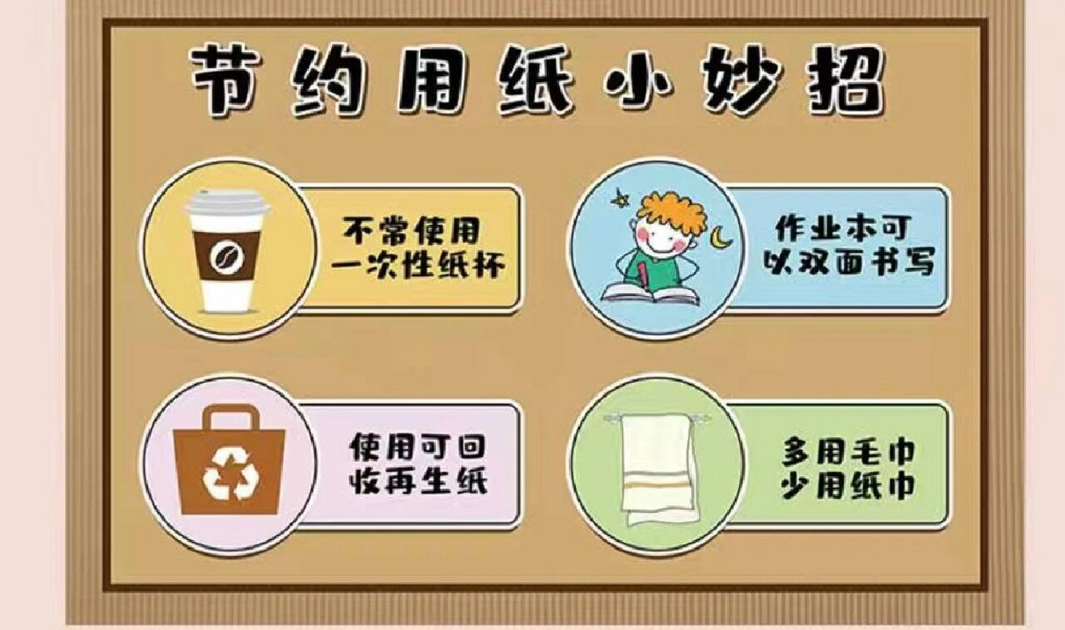 小学生节约用纸顺口溜图片