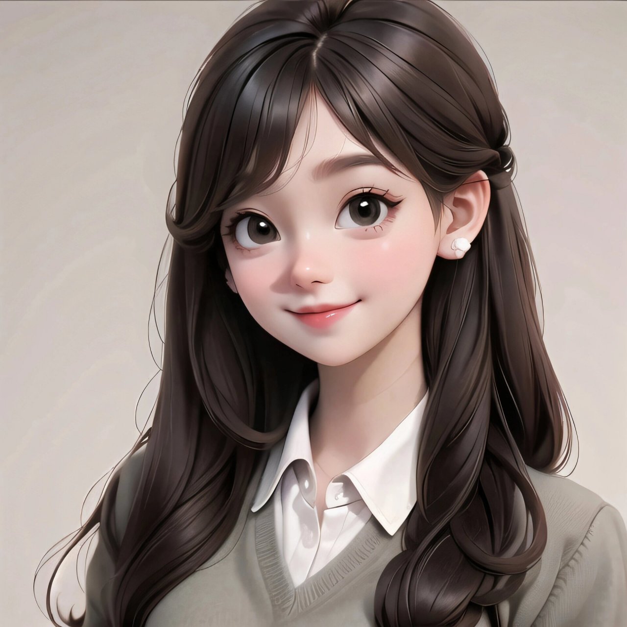 7815职业女生头像(长发刘海)0000 请勿转载,请勿商用!