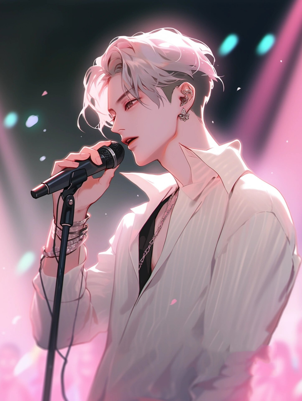 唱歌的男孩「头像壁纸」 唱一首歌吧