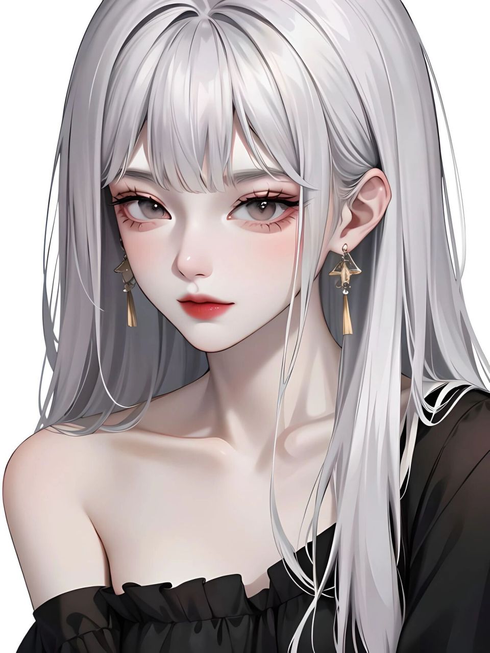 银发少女|清冷孤傲少女风 好喜欢少女这种清冷的孤寂空灵感