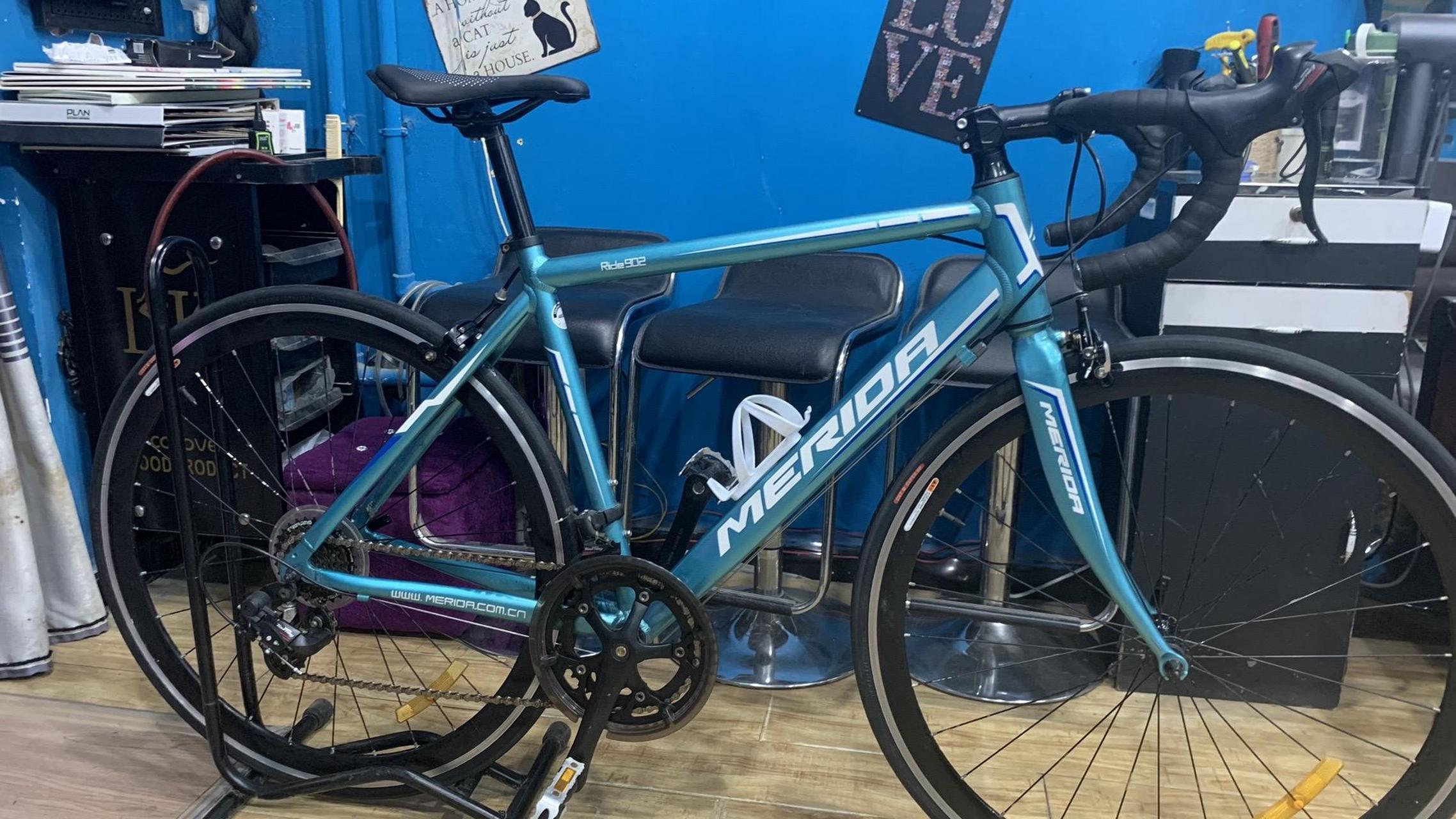 美利达ride902 禧玛诺2x7变速,48码,适合165-175,配置参考斯特拉92