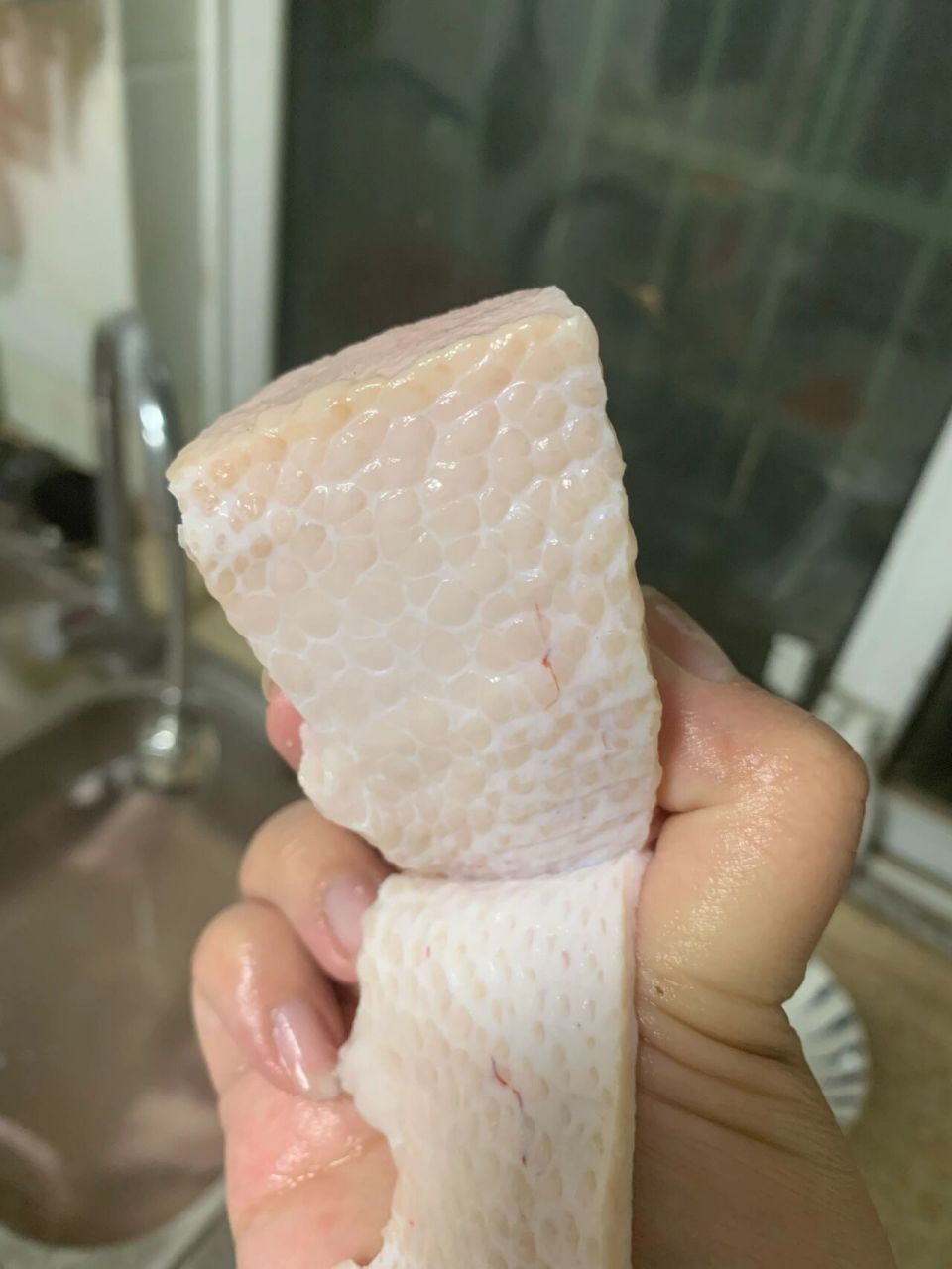 这是猪的脂肪颗粒吗?