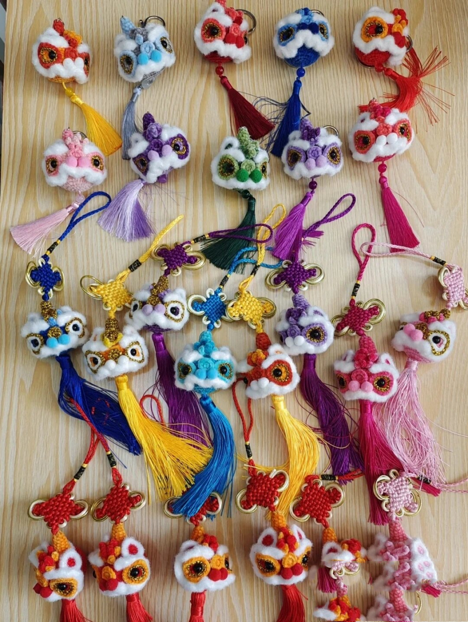 钩织编织醒狮(内附图解) 图片  图解来自水印处