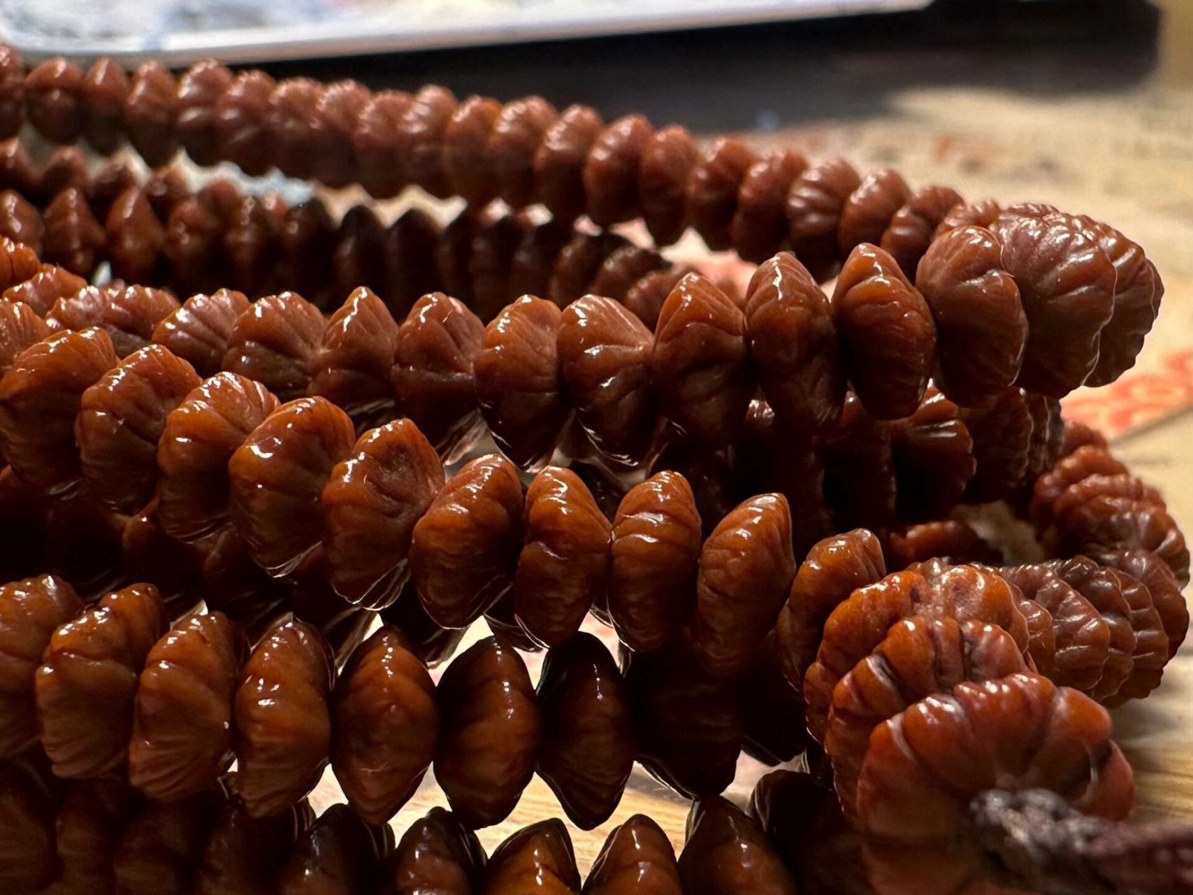 一串盘玩6年的金叶莲花菩提