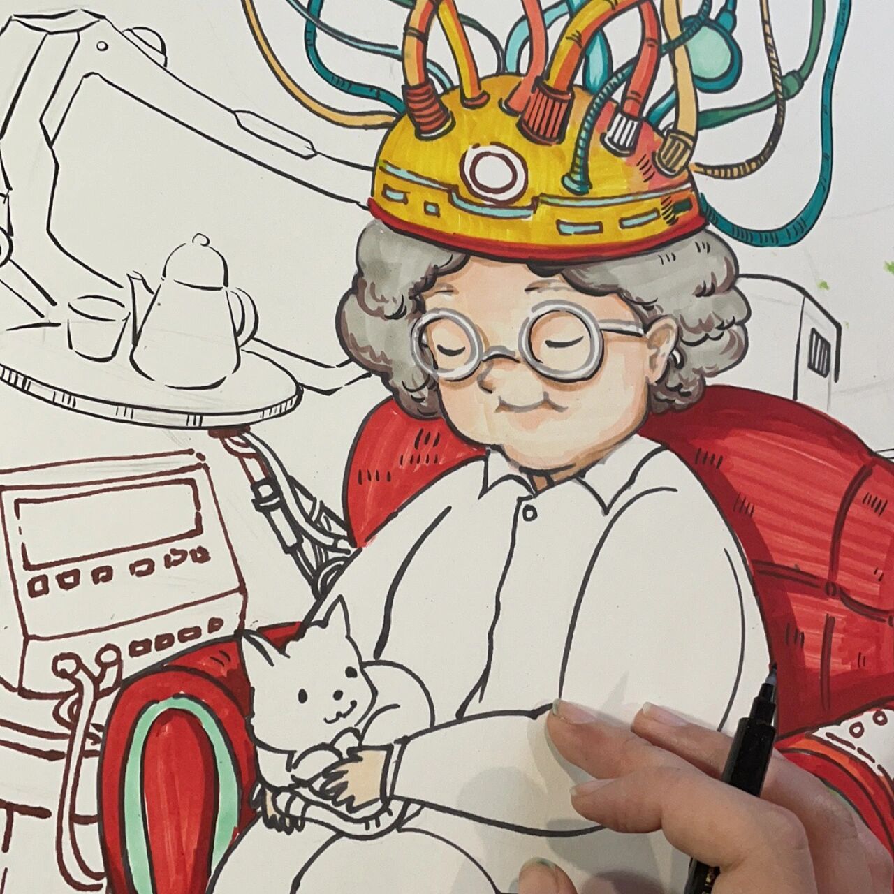 主题画 科幻画 人工智能 未来 参赛作品