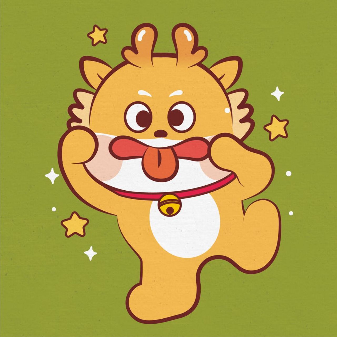 小飞龙ip卡通形象,治愈系ip,元气满满,活泼有趣,传达出可爱, 正直