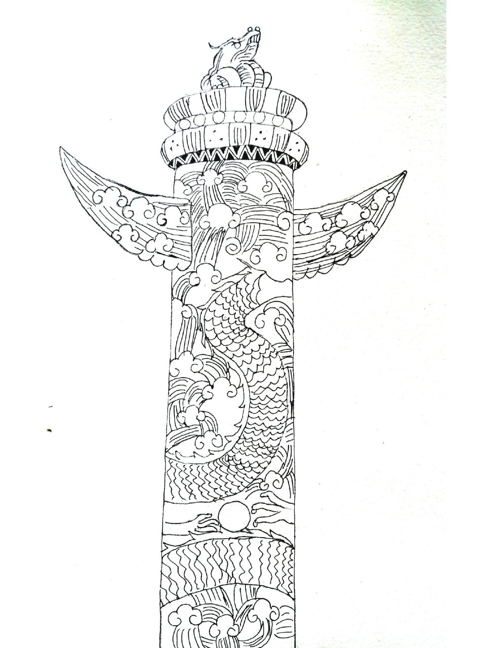 华表柱 tt画了好久